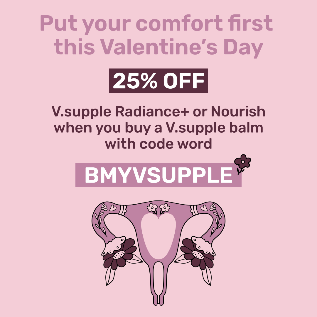 V.supple Radiance+ of Nourish when you buy a V.supple balm with code word BMYVUPPLE
