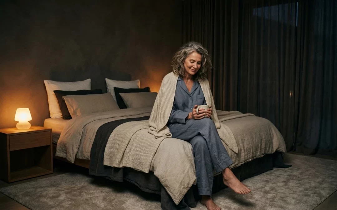 For the women who feel it most at bedtime.