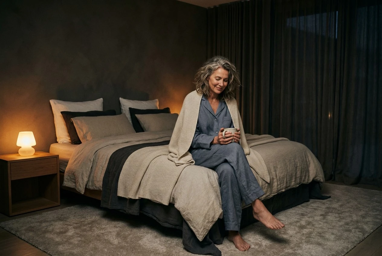 For the women who feel it most at bedtime.